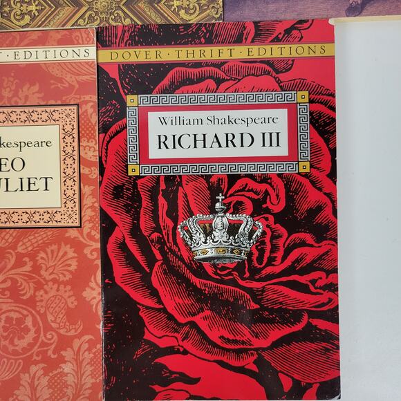 Vintage 1990's Lot of 5 William Shakespear Dover Thrift Editions Book Paperback - Picture 3 of 10